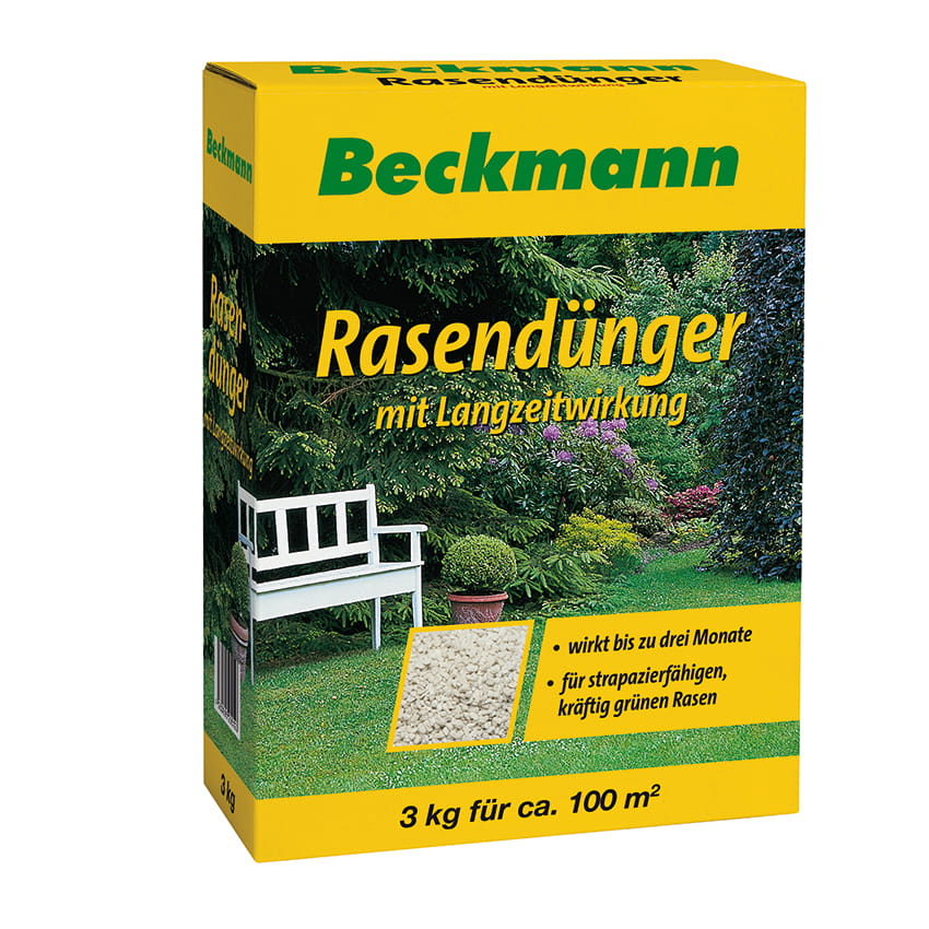 Beckmann Rasendünger mit Langzeitwirkung mit Eisen 3kg Beckmann Rasendünger mit Langzeitwirkung mit Eisen 3kg