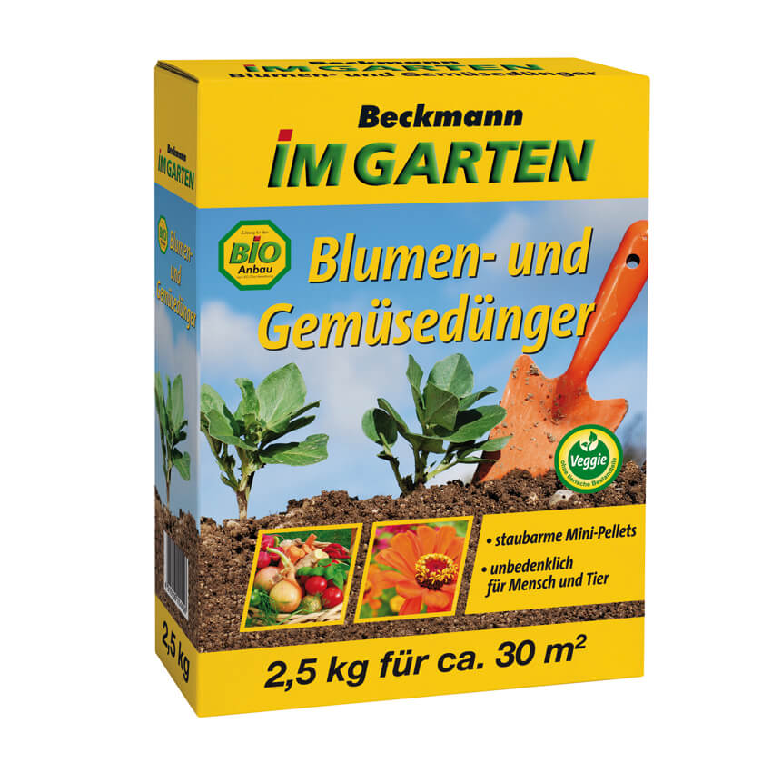 10445_BiG_Blumen-Gemueseduenger_25kg Engrais fleurs et légumes bio - 2 x 2.5kg