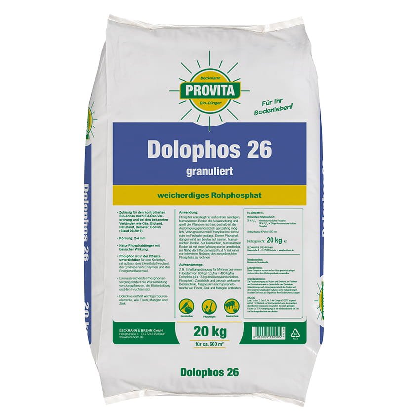 Dolophos 26 - Sack 20kg (Im Bio-Landbau zugelassen) Dolophos 26 - Sack 20kg (Im Bio-Landbau zugelassen)