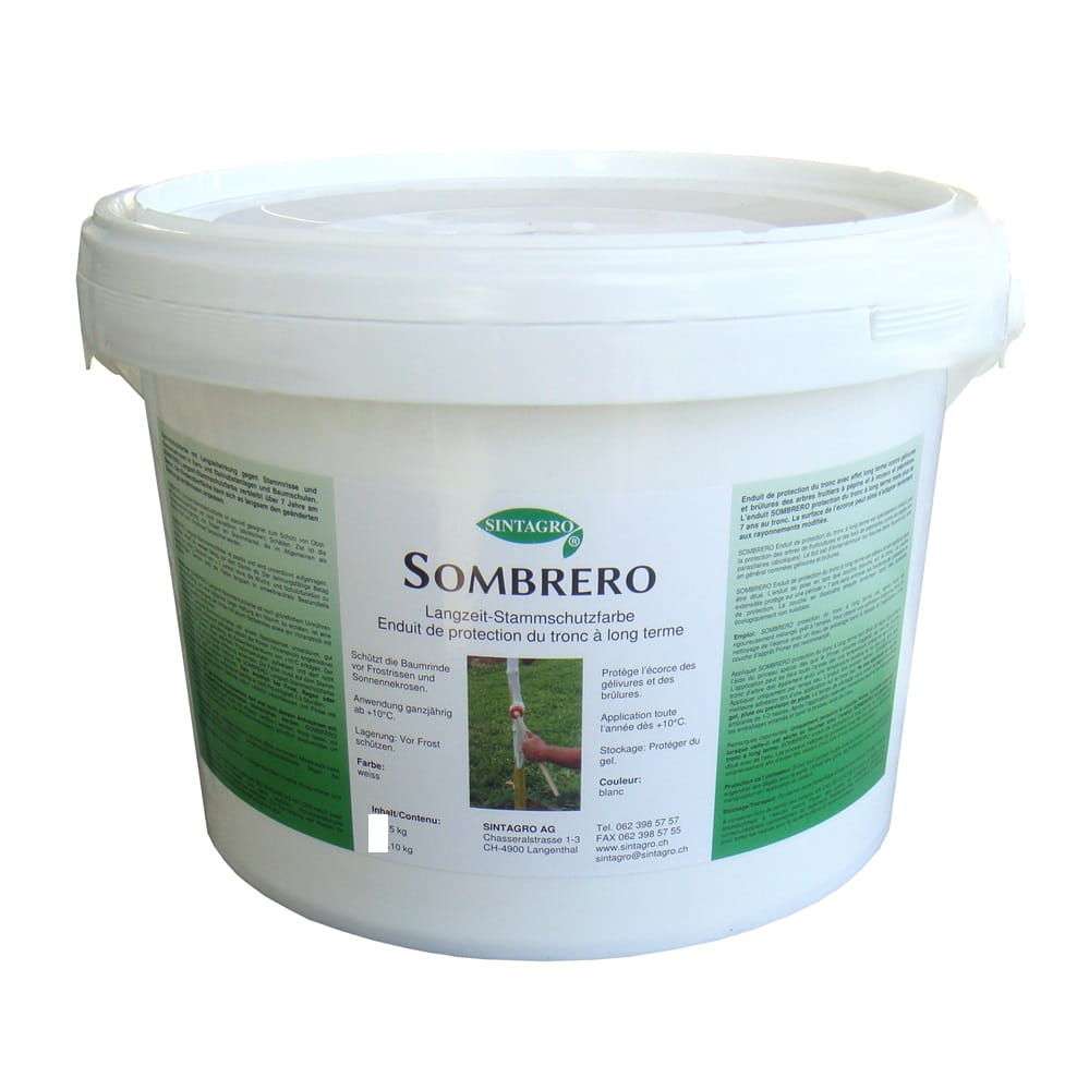 Peinture de protection des troncs Sombrero 5kg Peinture de protection des troncs Sombrero 5kg