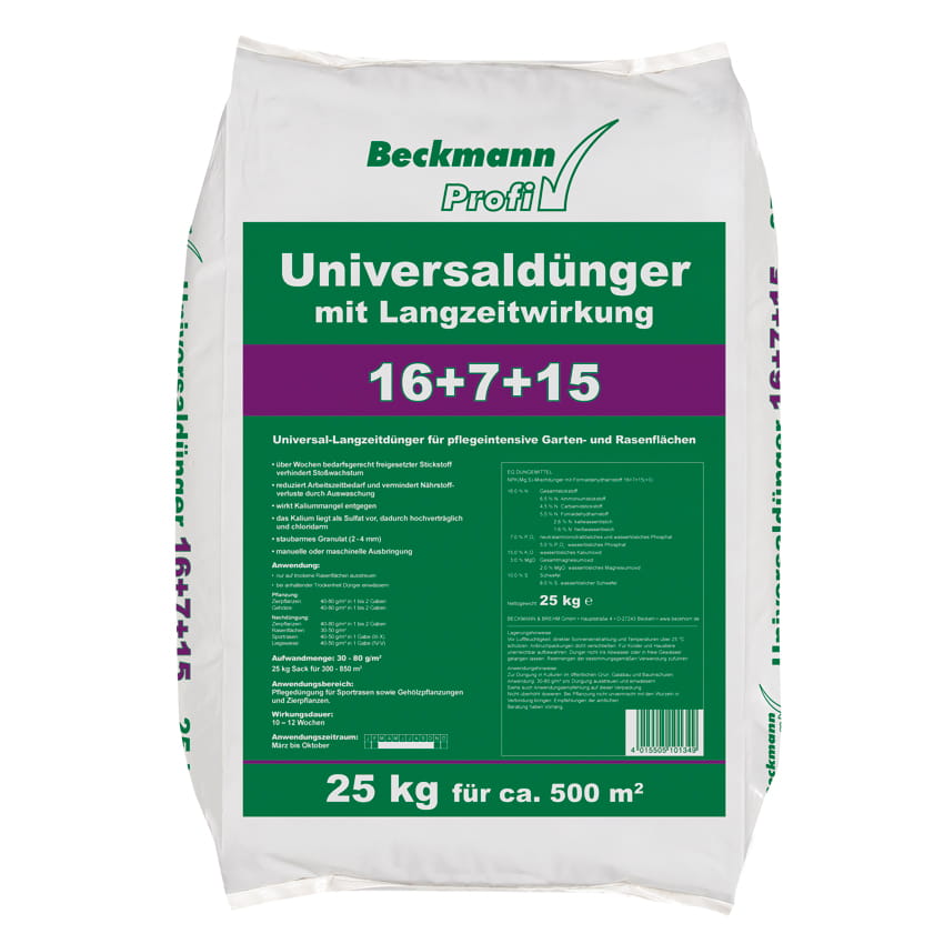 Beckmann Engrais universel longue durée - 25kg Beckmann Engrais universel longue durée - 25kg