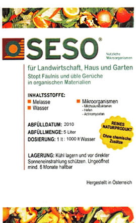 SESO Flüssig - (ferm. effektive Mikroorganismen) SESO Flüssig - (ferm. effektive Mikroorganismen)