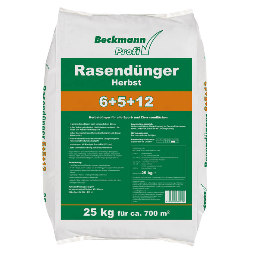 67143_BP_Rasenduenger_Herbst_25kg Beckmann Herbstrasendünger - 25kg