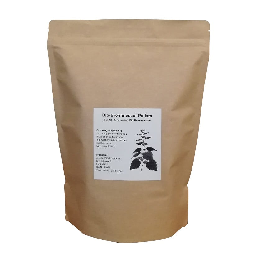 Schweizer Bio Brennesselpellets Schweizer Bio Brennesselpellets