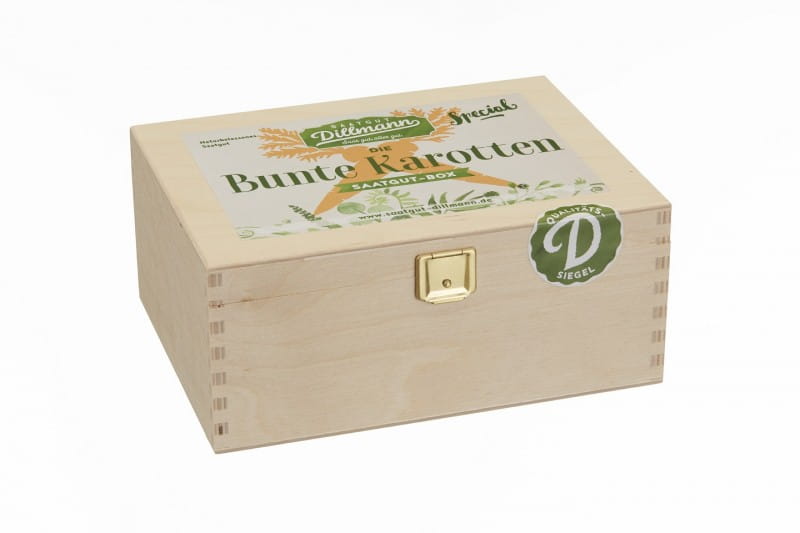 Bunte Karotten Saatgut-Box S