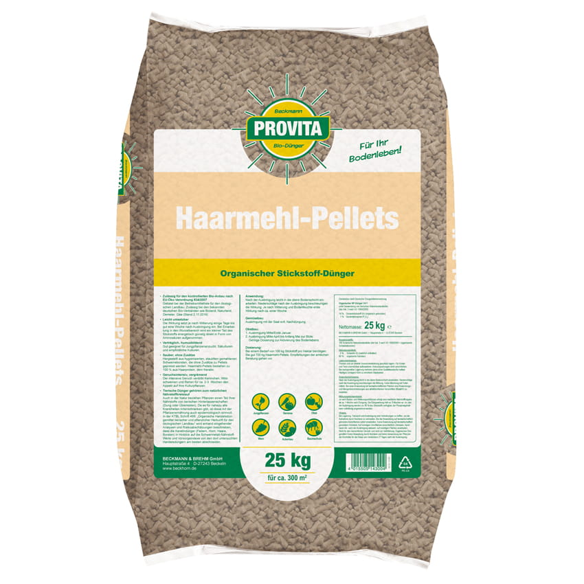 Pellet di farina di capelli sacco 20 kg (autorizzato per l'agricoltura biologica) Pellet di farina di capelli sacco 20 kg (autorizzato per l'agricoltura biologica)